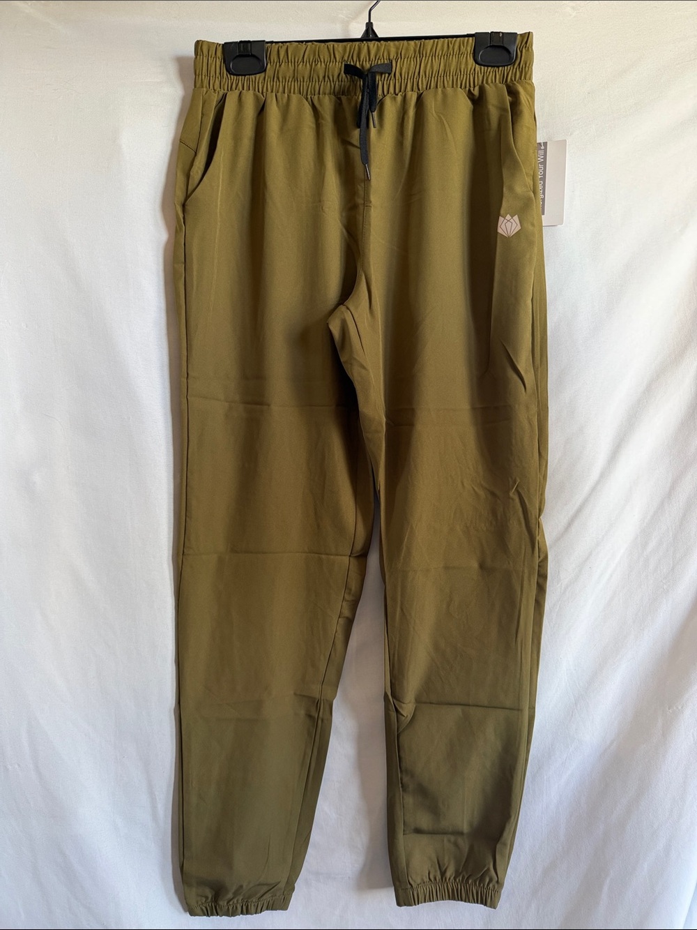 Women's Olive Drawstring Jogger Pants - Unbranded
